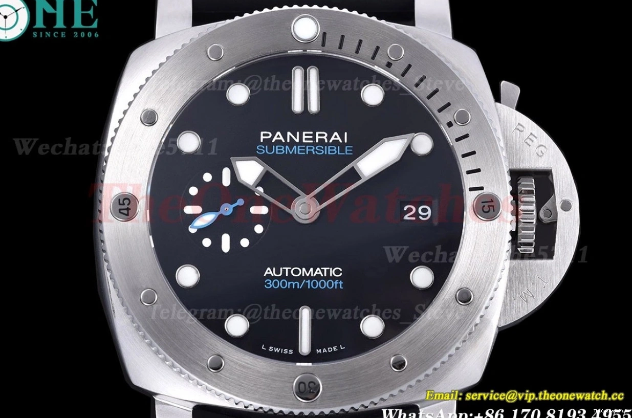 SS Submersible 44mm RU PAM1229 black Dial P900 TTF 0516